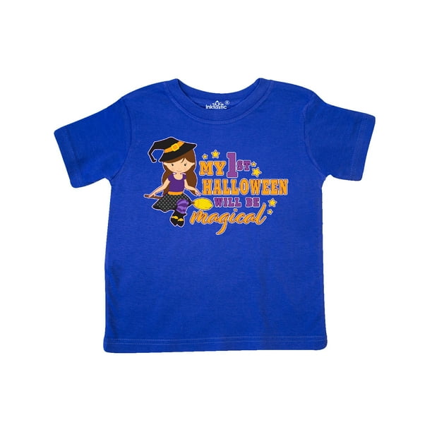 inktastic My 1st Halloween Will Be Magical with Brown Haired Witch Baby T-Shirt inktastic My 1st Halloween Will Be Magical with Brown Haired Witch Baby T-Shirt
